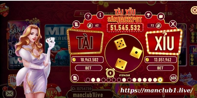 Chơi ngay game Tài Xỉu Online đổi thưởng uy tín cùng ManClub