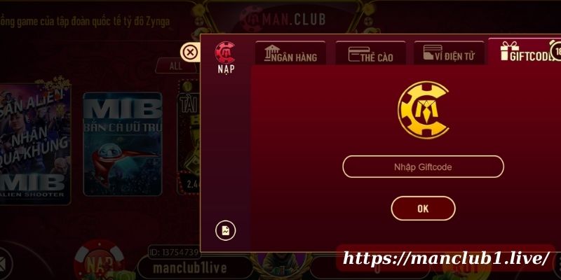 Man Club đưa ra rất nhiều các giftcode để tri ân các game thủ tham gia chơi game